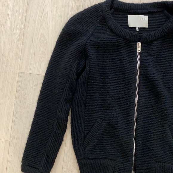 IRO black sweater jacket size O brand new, never worn - Picture 3 of 4